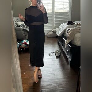 NWT Black Midi Dress - Petal and Pup Size Medium